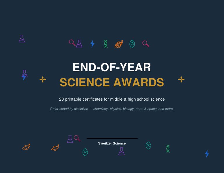 End-of-Year Science Awards cover